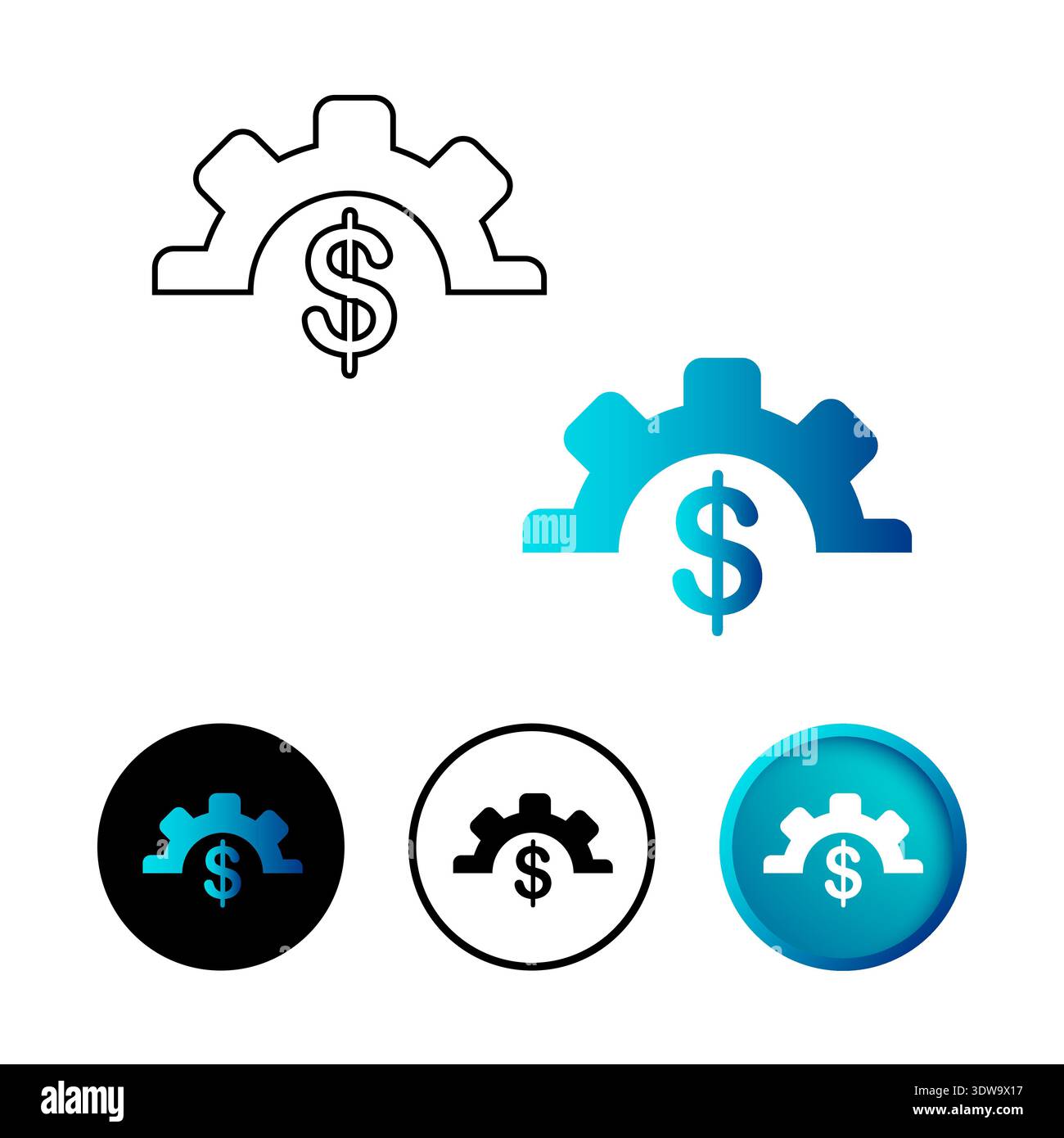 Abstrakte Darstellung des Symbols Asset Management, kann für Geschäftsdesigns, Präsentationsdesigns oder andere geeignete Designs verwendet werden. Stock Vektor