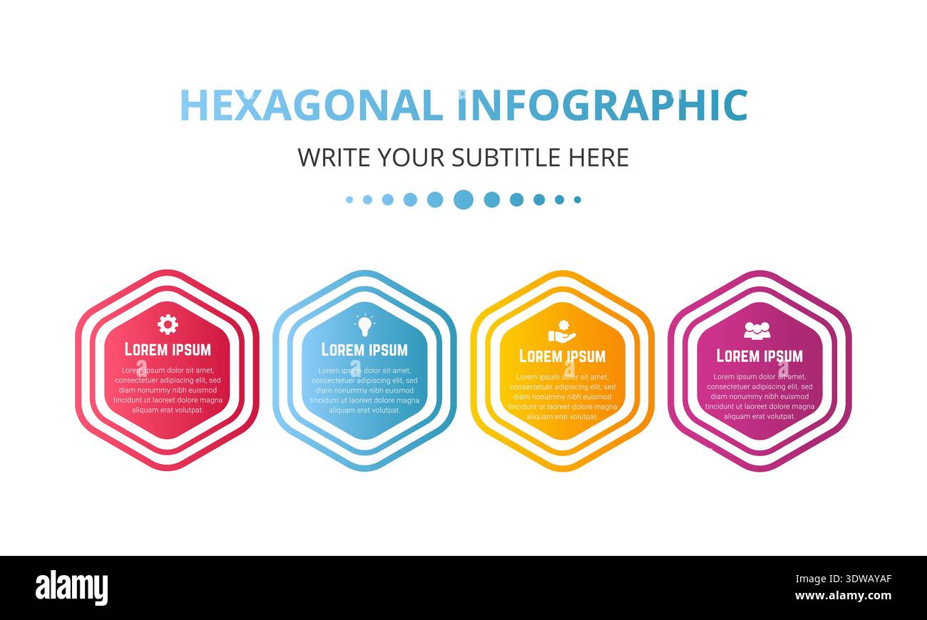 Business-Infografik mit Verlaufsformen, kann für Business-Designs, Präsentationsdesigns oder andere geeignete Designs verwendet werden. Stock Vektor