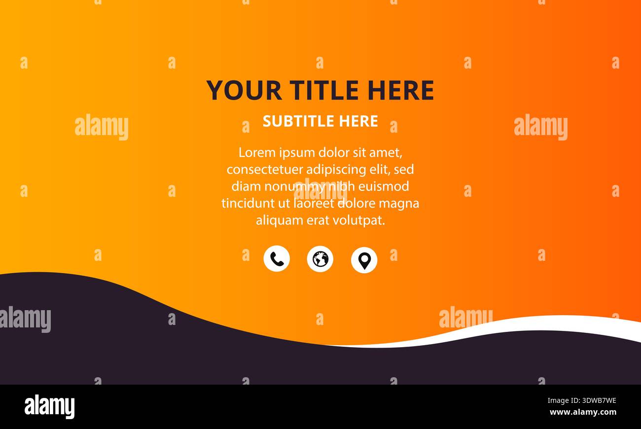 Moderner Orange Gradient Unternehmenshintergrund, kann für Geschäftsdesigns, Präsentationsdesigns oder andere geeignete Designs verwendet werden. Stock Vektor