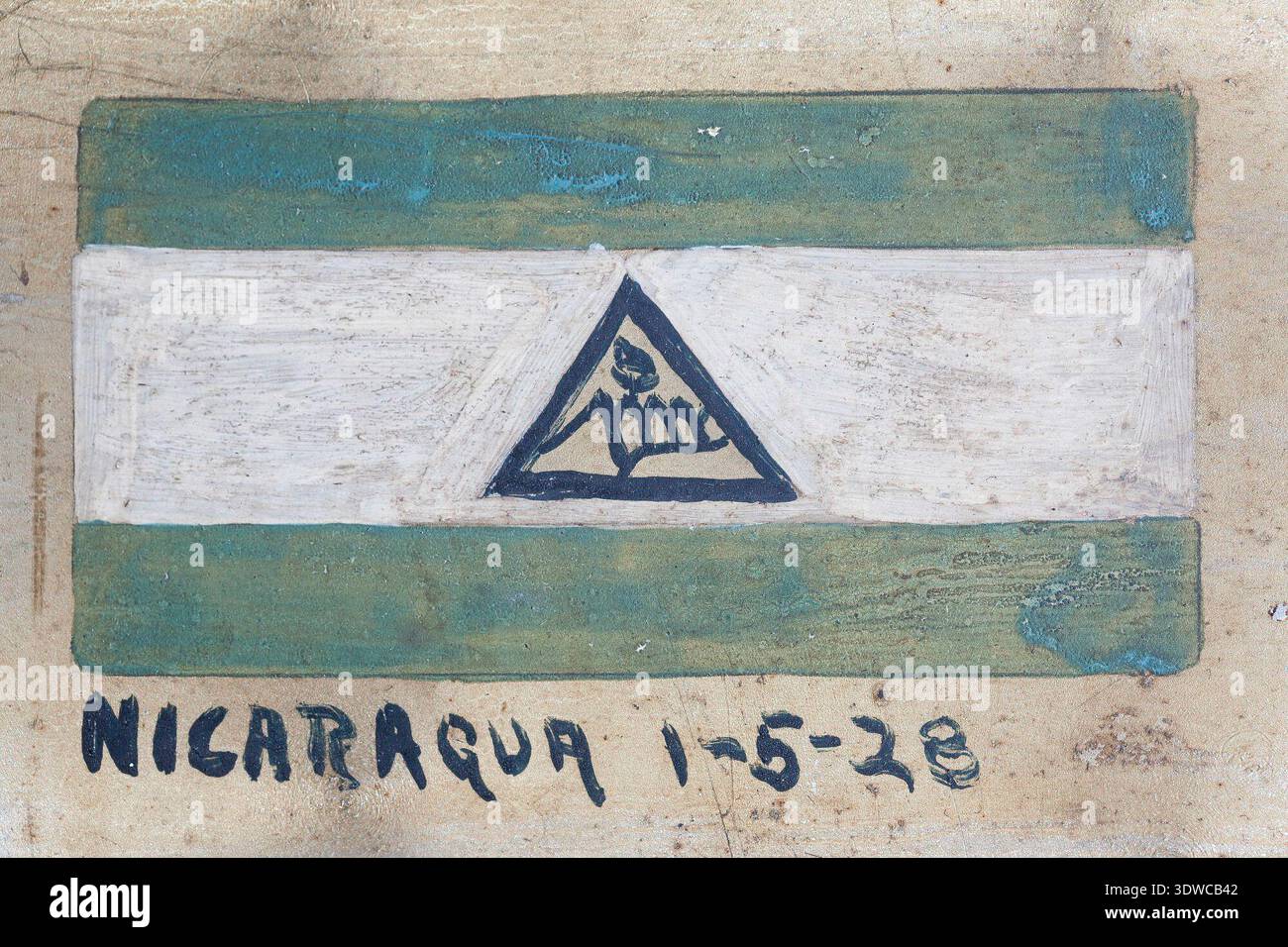 Ryan NYP Spirit of St. Louis war ein einmotoriges Hochflügelflugzeug, das 1927 für Charles A. Lindberghs transatlantischen Solo-Flug gebaut wurde. Er wurde von Donald Hall entworfen und von einem 223 PS starken Wright J-5C Radialmotor angetrieben. Er war ein modifizierter Ryan M-2 mit vorderen Kraftstofftanks und einem Periskop für die Sicht. Das Archivbild zeichnet die Flugzeuge auf, die 1927 mit dem Flug von New York nach Paris in Verbindung gebracht wurden. Stockfoto