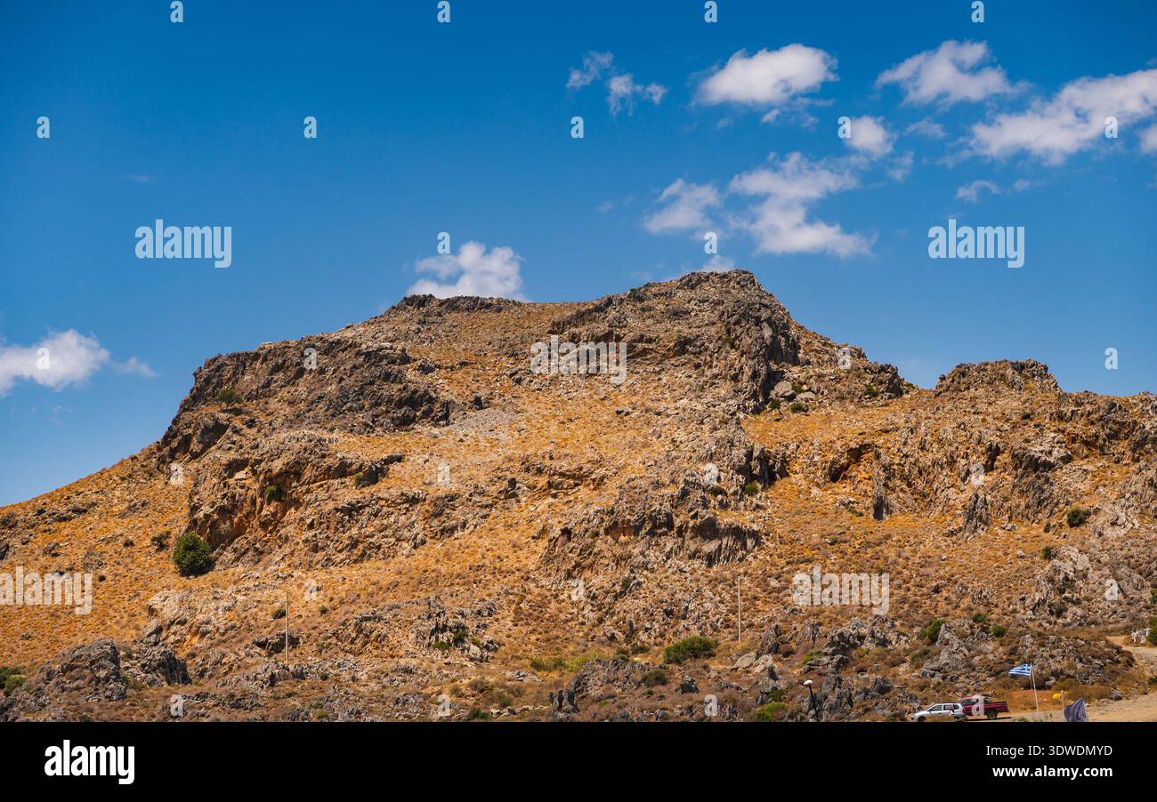 Berglandschaften im Mittelmeerraum auf der griechischen Insel Kreta Stockfoto