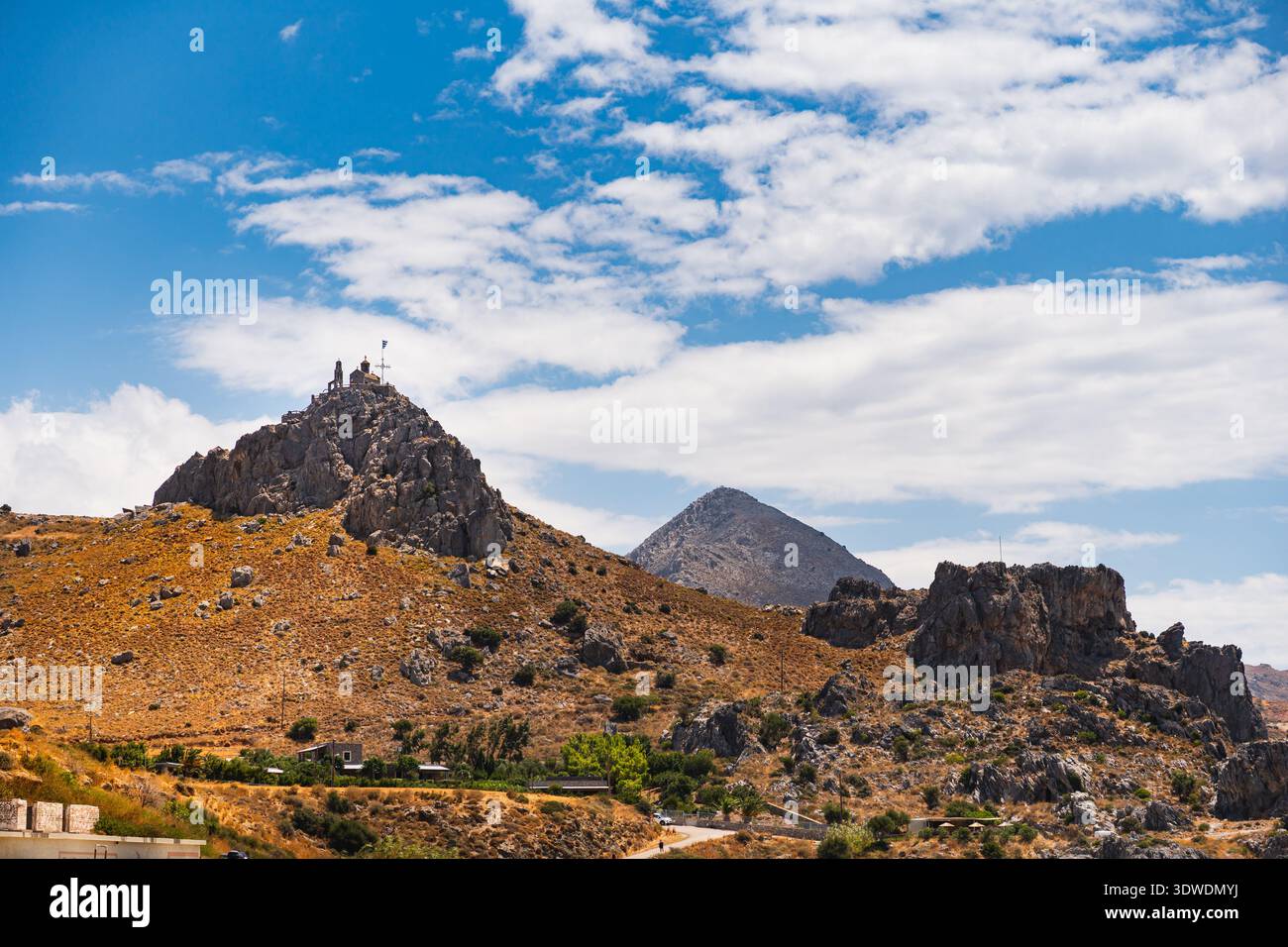 Berglandschaften im Mittelmeerraum auf der griechischen Insel Kreta Stockfoto