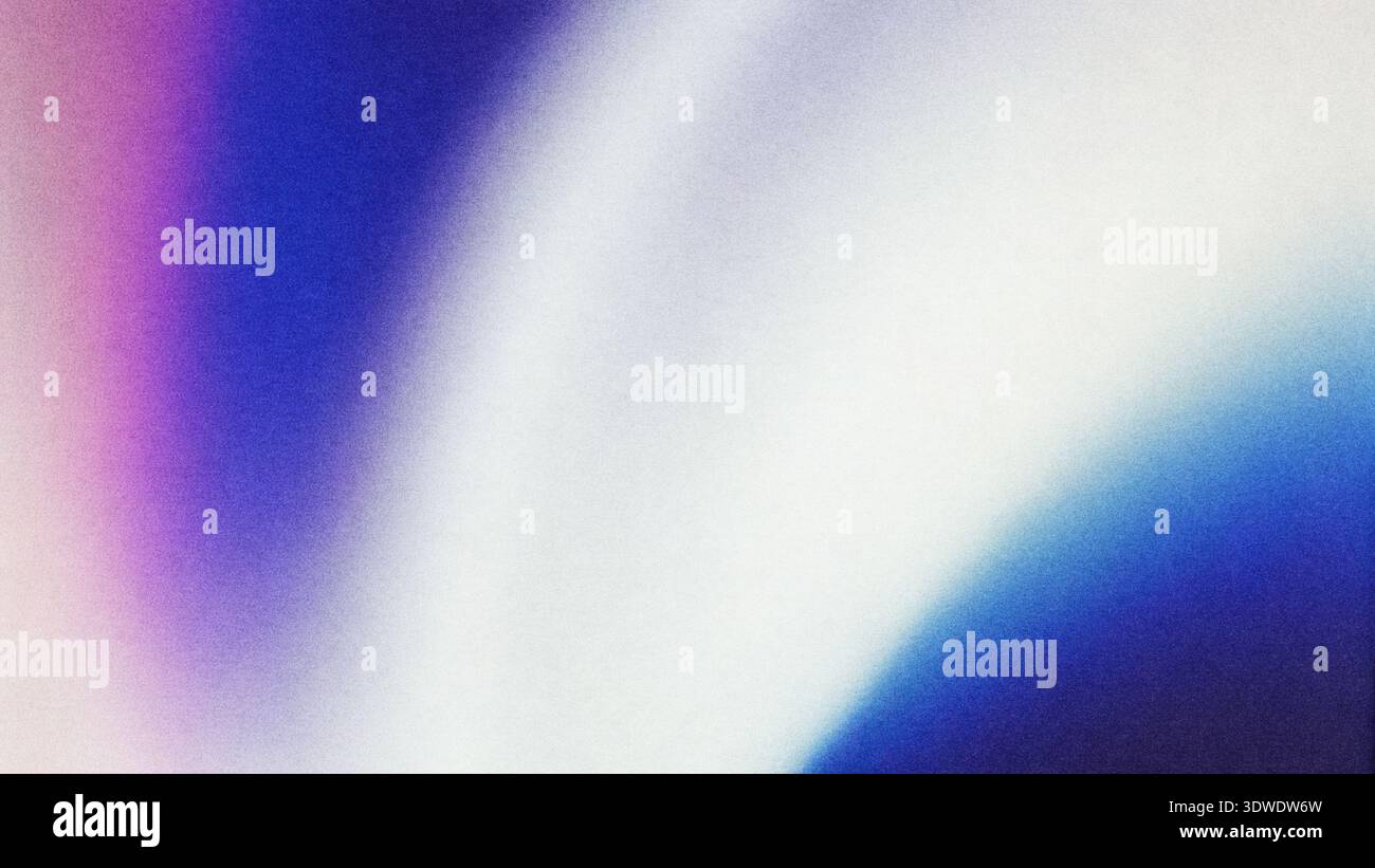 Helle abstrakte Kunstwerke zeigen einen glatten Farbverlauf aus Blau- und Violetttönen, die sich verschmelzen. Dieses lebendige Stück schafft mit seiner Grippe eine beruhigende Atmosphäre Stockfoto