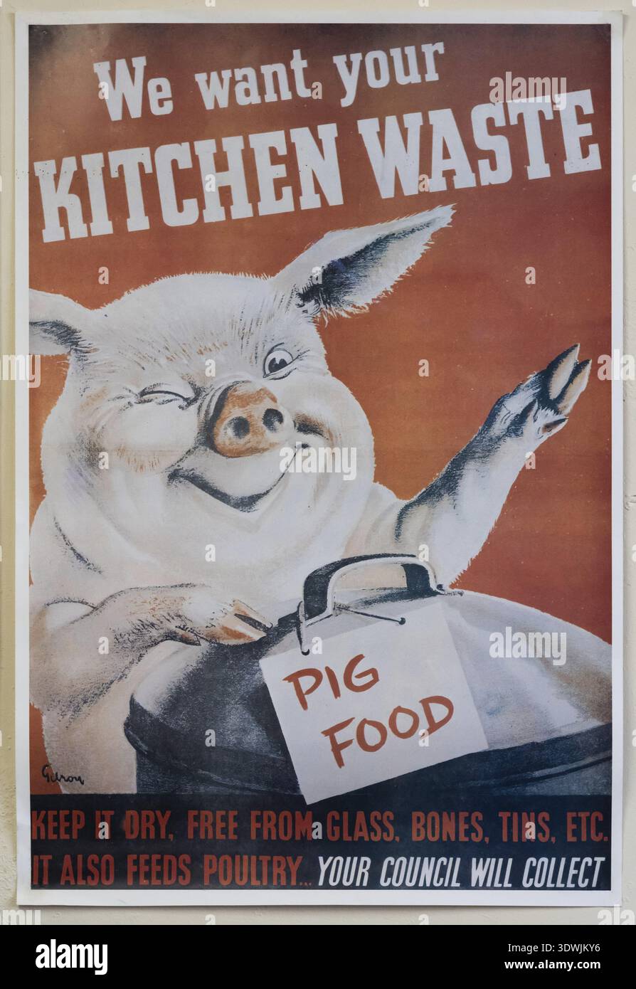 Weltkrieg Plakat, Wales, Großbritannien Stockfoto