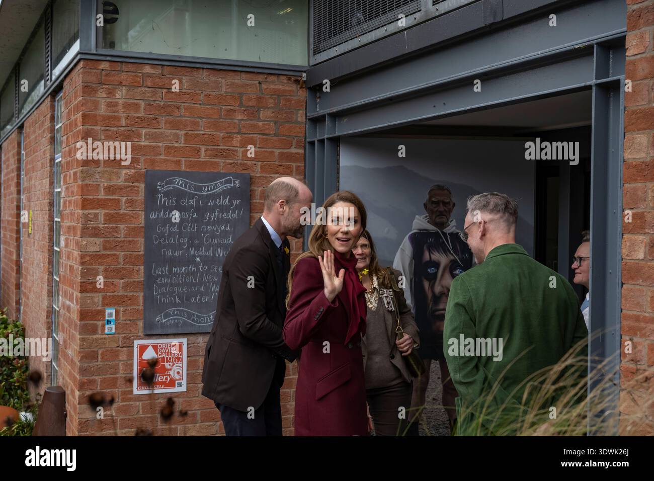 Prinz und Prinzessin von Wales besuchen Mid Wales Stockfoto