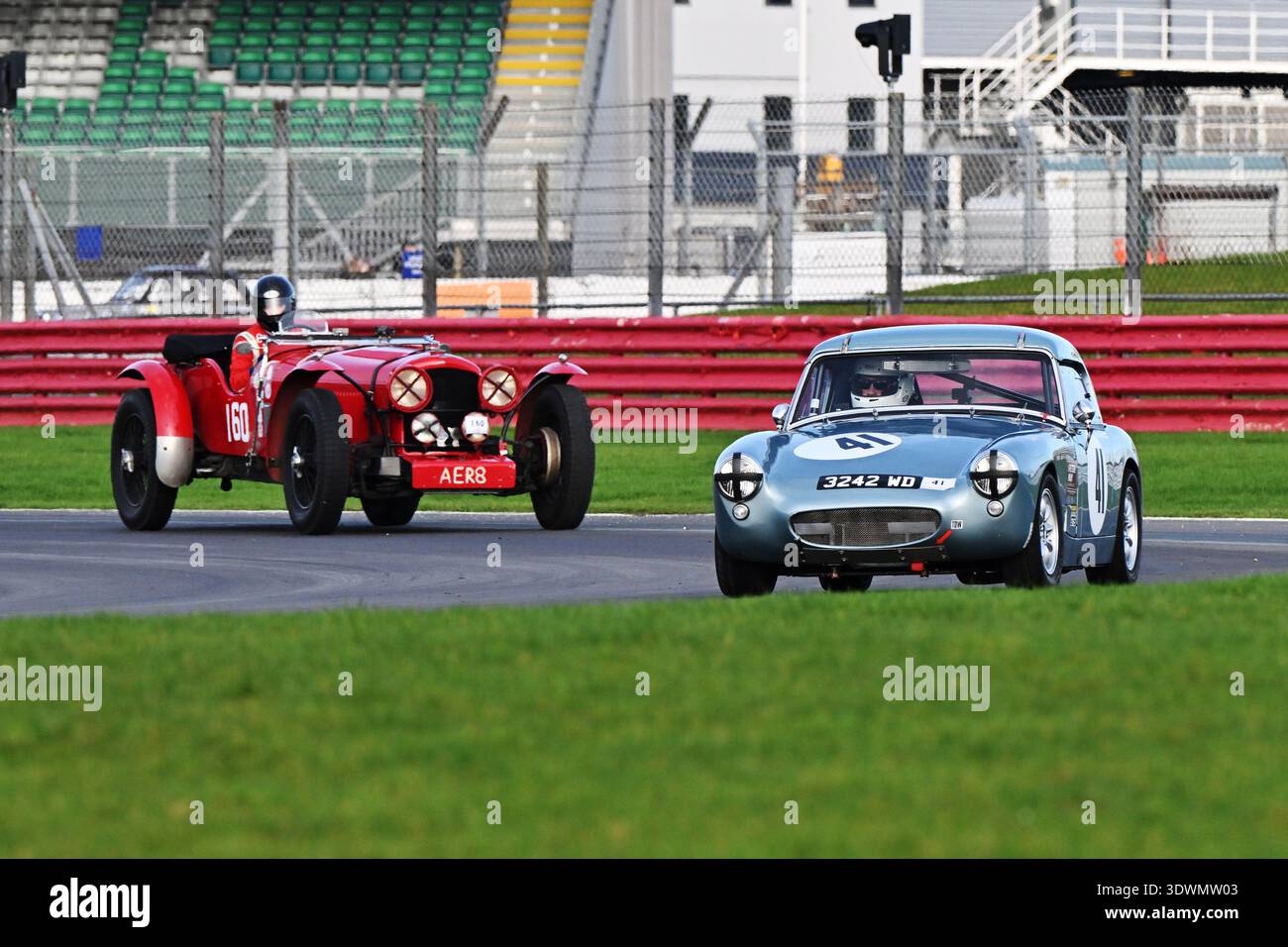 Brett Dillon, Sebring Sprite, 2026, sah die 70. Austragung der Pomeroy Trophy, sie begann 1952, sie enthält Autos aller Epochen und Typen, es ist der Stockfoto