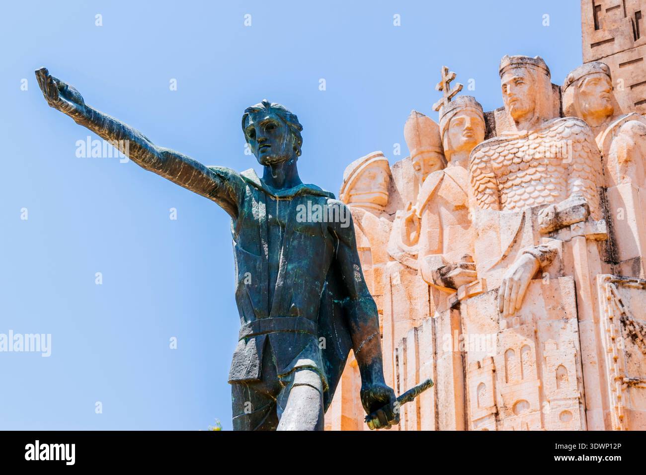 Der Hirte Martin Halaja führt die christlichen Führer von rechts nach links, Peter II. Der Katholik, Peter II., der Katholik, König von Aragon, Alfonso VIII., t Stockfoto