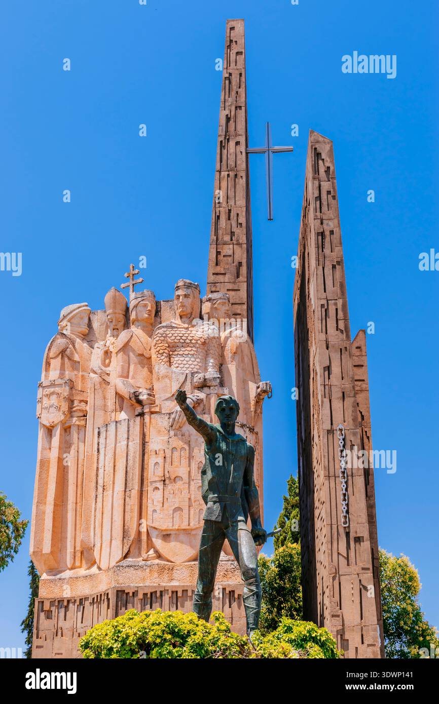 Denkmal für die Schlacht von Las Navas de Tolosa. La Carolina, Jaén, Andalucía, Spanien, Europa Stockfoto