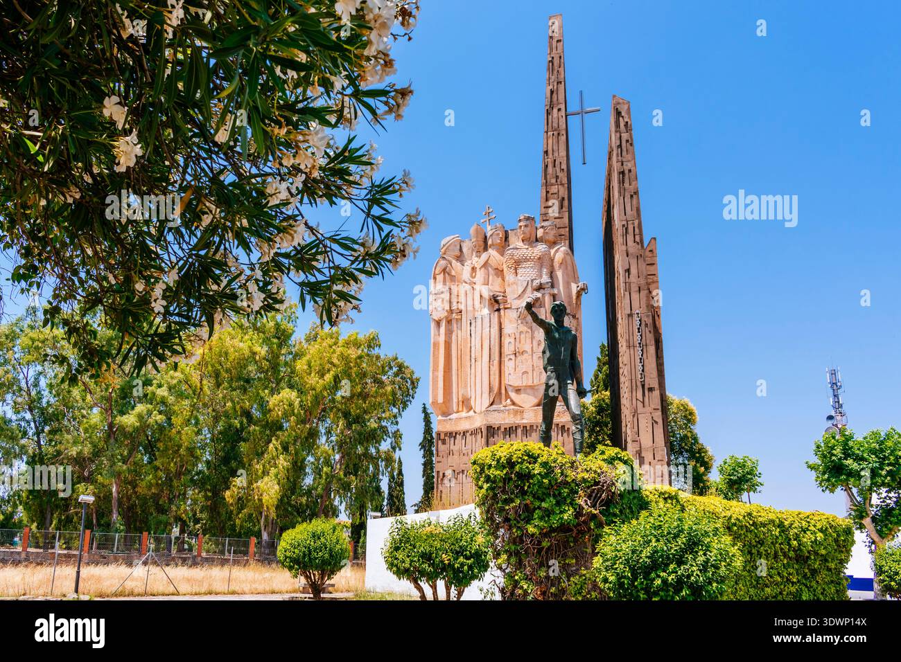Denkmal für die Schlacht von Las Navas de Tolosa. La Carolina, Jaén, Andalucía, Spanien, Europa Stockfoto