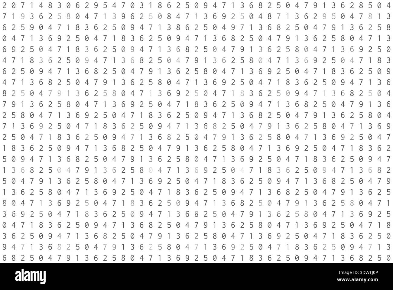 Nahtlose Programmierung von Daten-Stream-Hintergrund mit abstrakter Binärmatrix-Illustration Stock Vektor