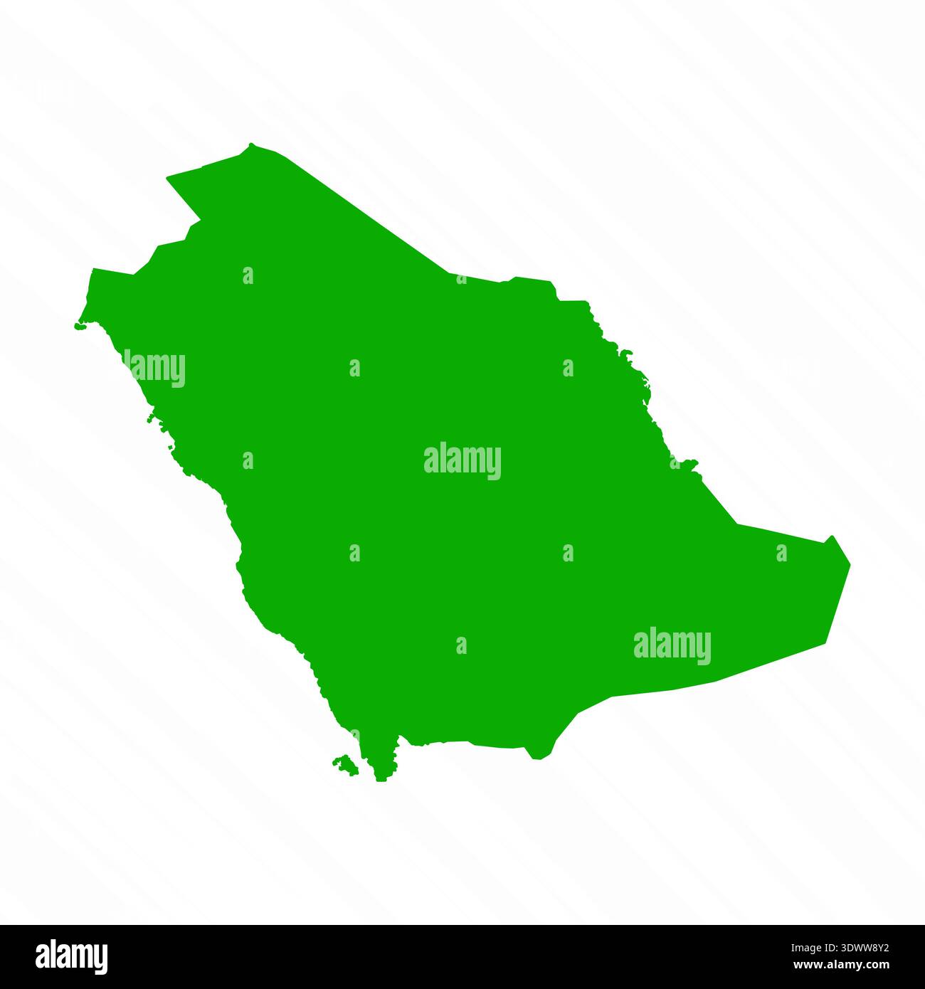 Grüne Vektorkarte von Saudi-Arabien Land, Vektor editierbares Design, kann für Geschäfts- oder Präsentationsdesign verwendet werden. Stock Vektor