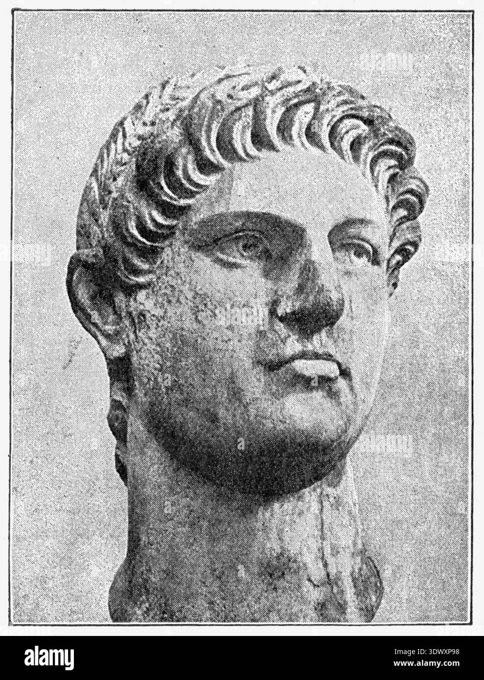 Statuenbüste von Nero Stockfoto