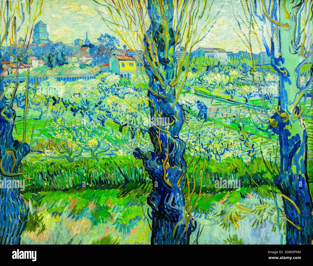 Die neue Pinakothek, Gemälde mit dem Titel „Blick auf Arles“ Stockfoto