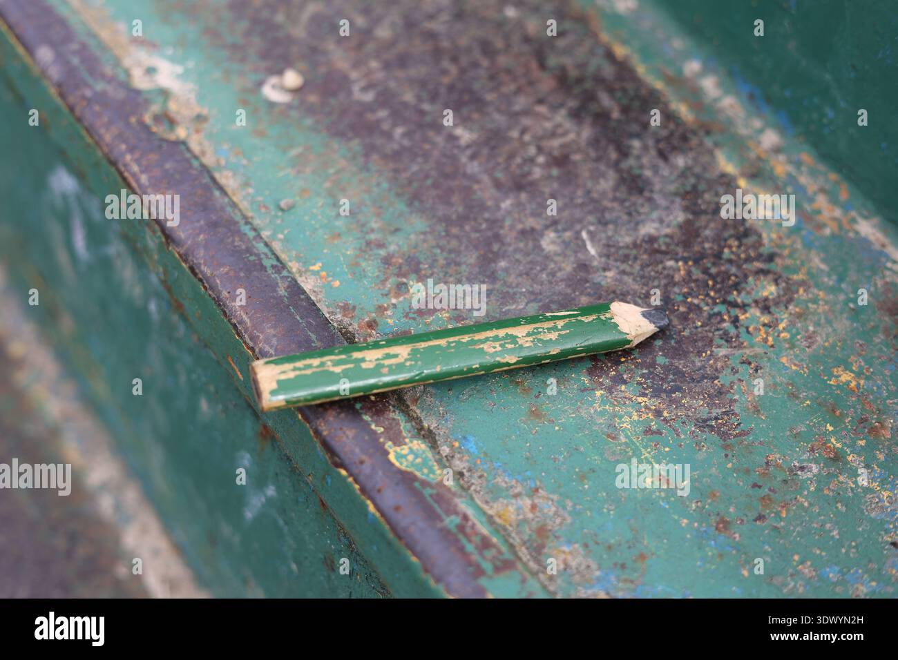 Altes gebrauchtes Schreinerstift-Werkzeug Stockfoto
