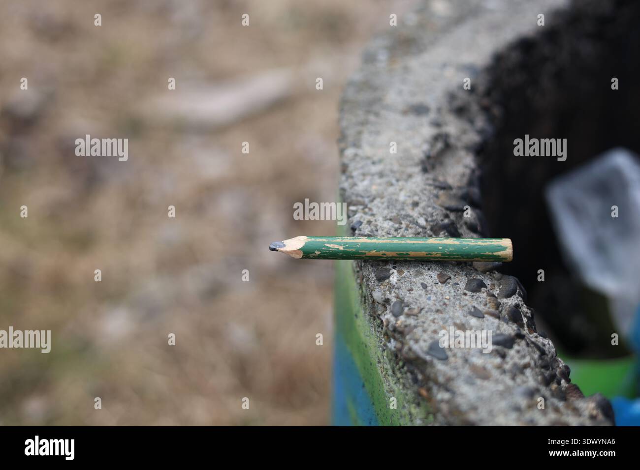 Altes gebrauchtes Schreinerstift-Werkzeug Stockfoto