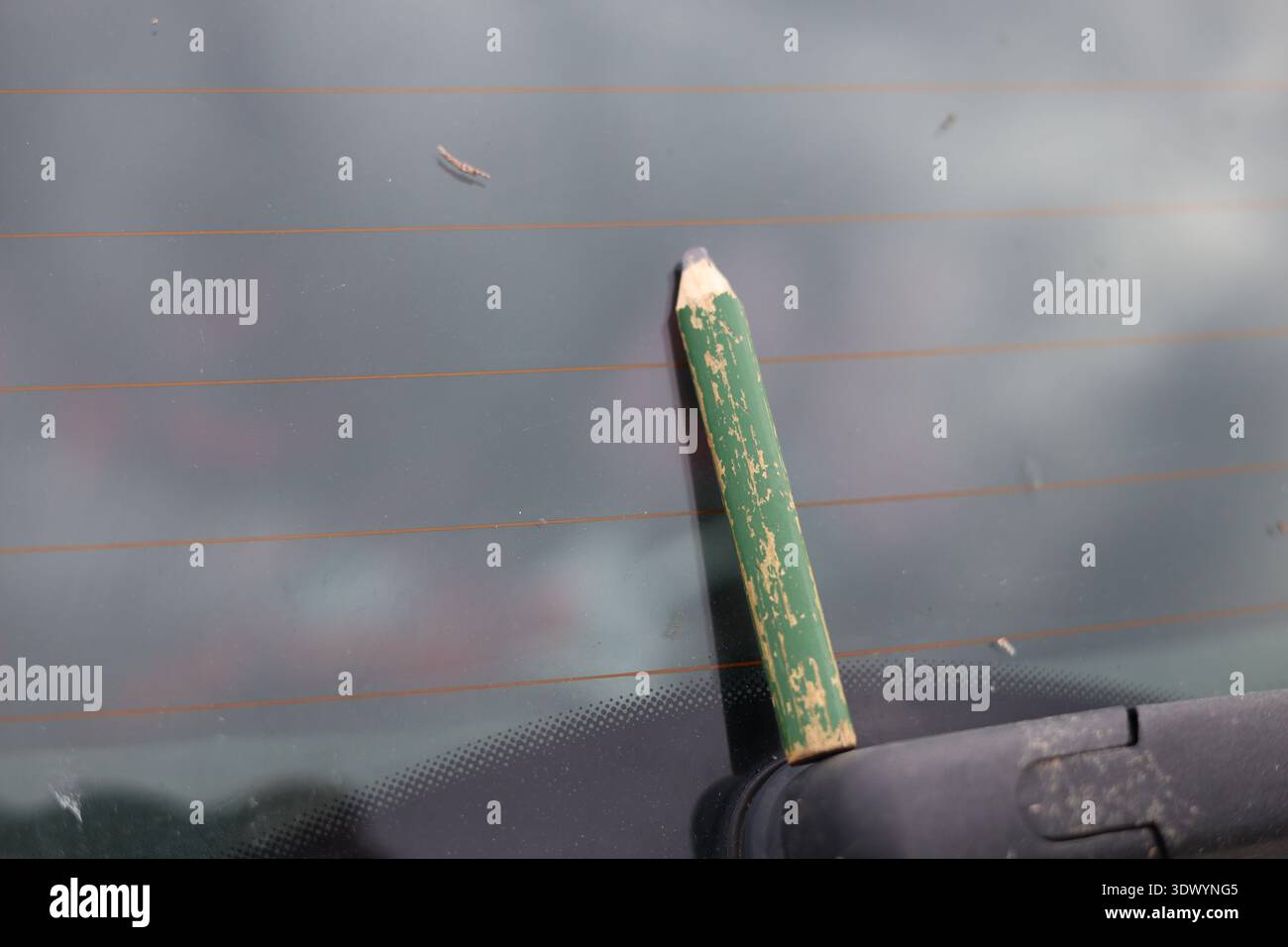 Altes gebrauchtes Schreinerstift-Werkzeug Stockfoto
