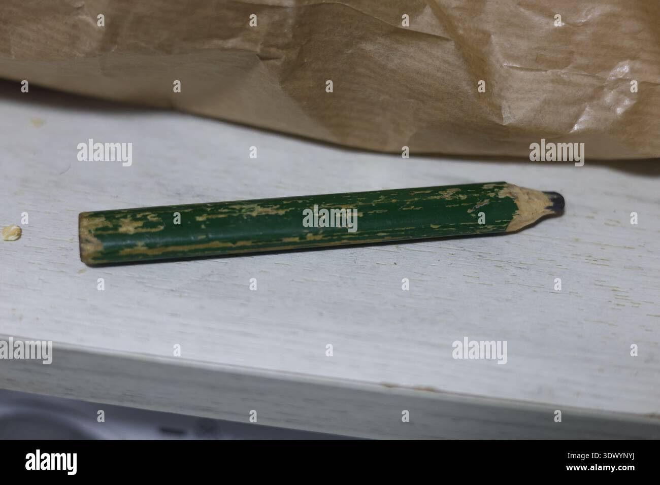 Altes gebrauchtes Schreinerstift-Werkzeug Stockfoto