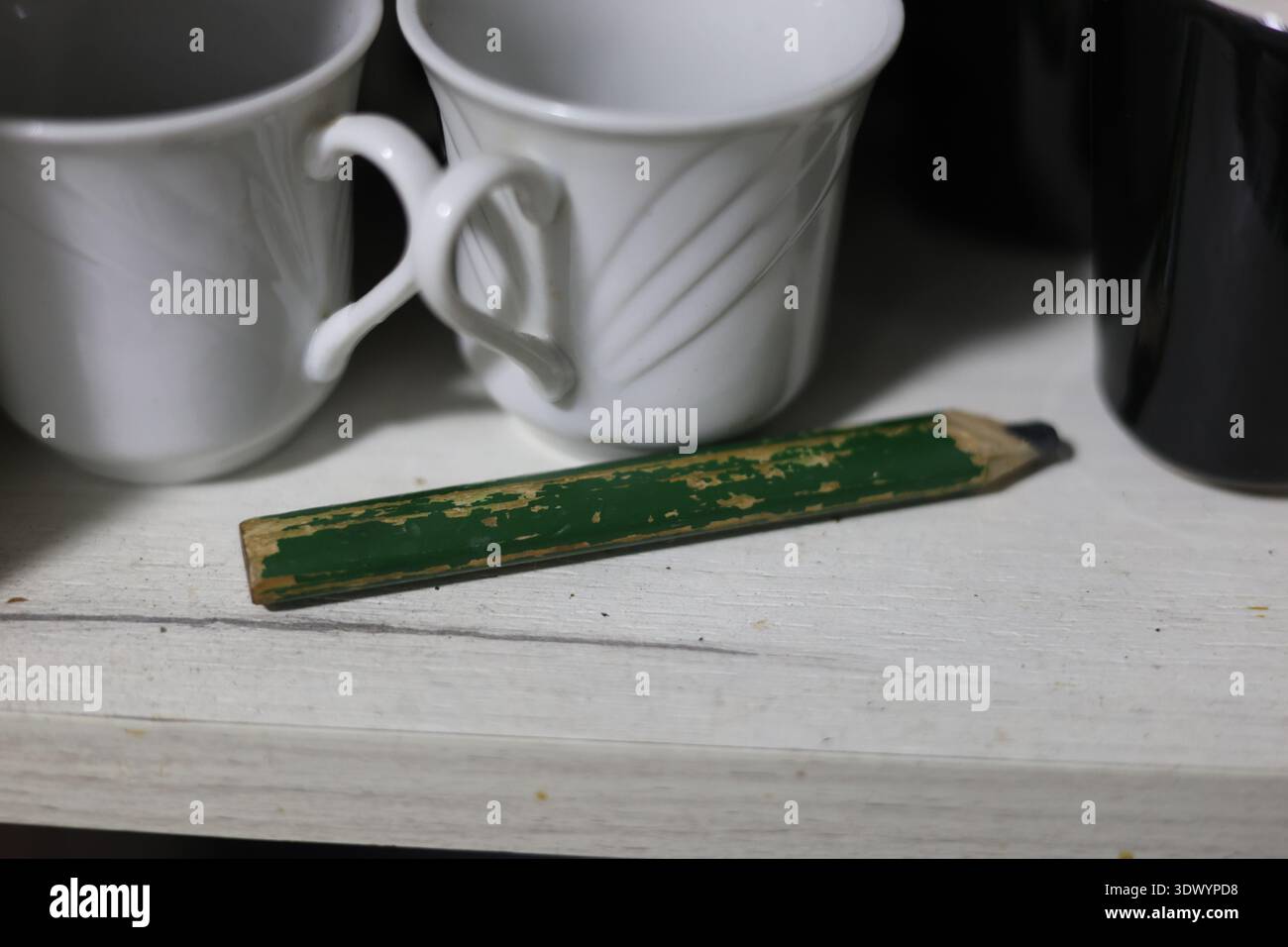 Altes gebrauchtes Schreinerstift-Werkzeug Stockfoto