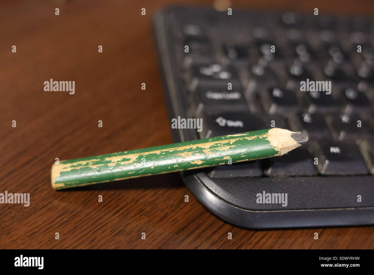 Altes gebrauchtes Schreinerstift-Werkzeug Stockfoto