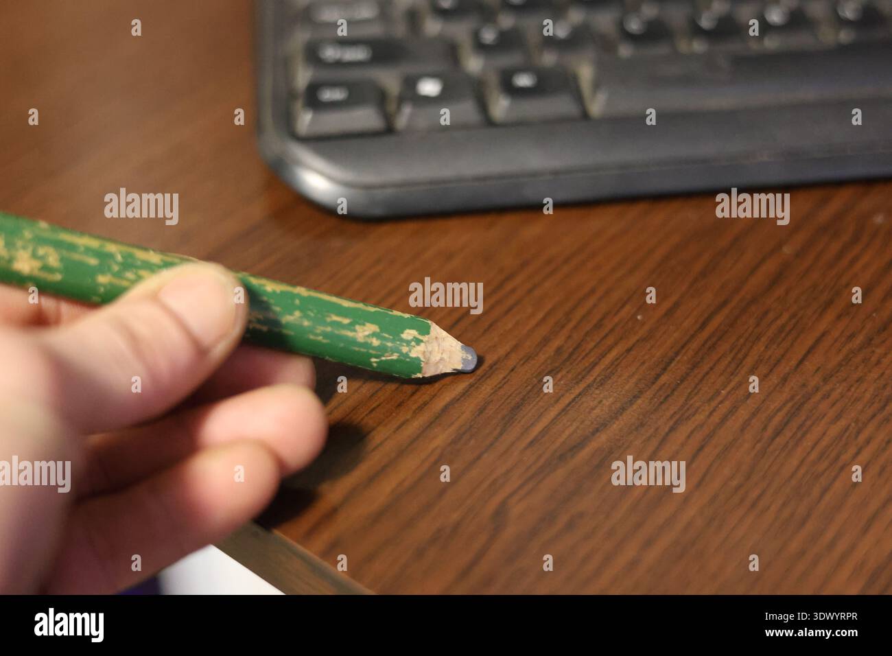 Altes gebrauchtes Schreinerstift-Werkzeug Stockfoto