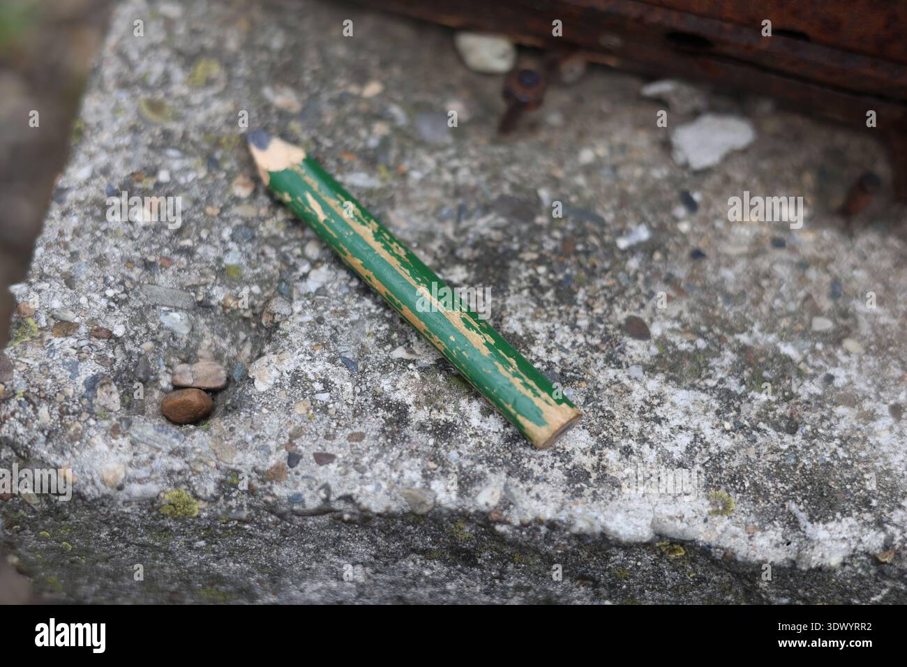 Altes gebrauchtes Schreinerstift-Werkzeug Stockfoto