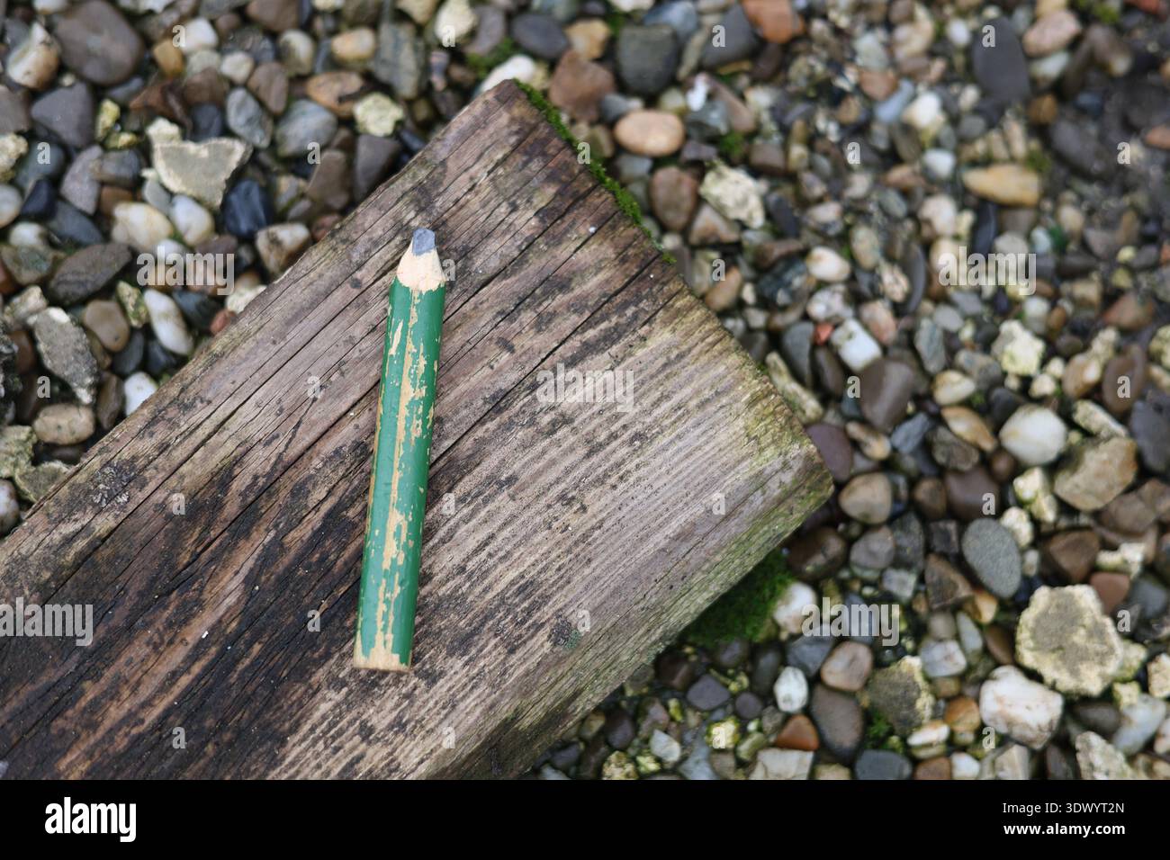 Altes gebrauchtes Schreinerstift-Werkzeug Stockfoto