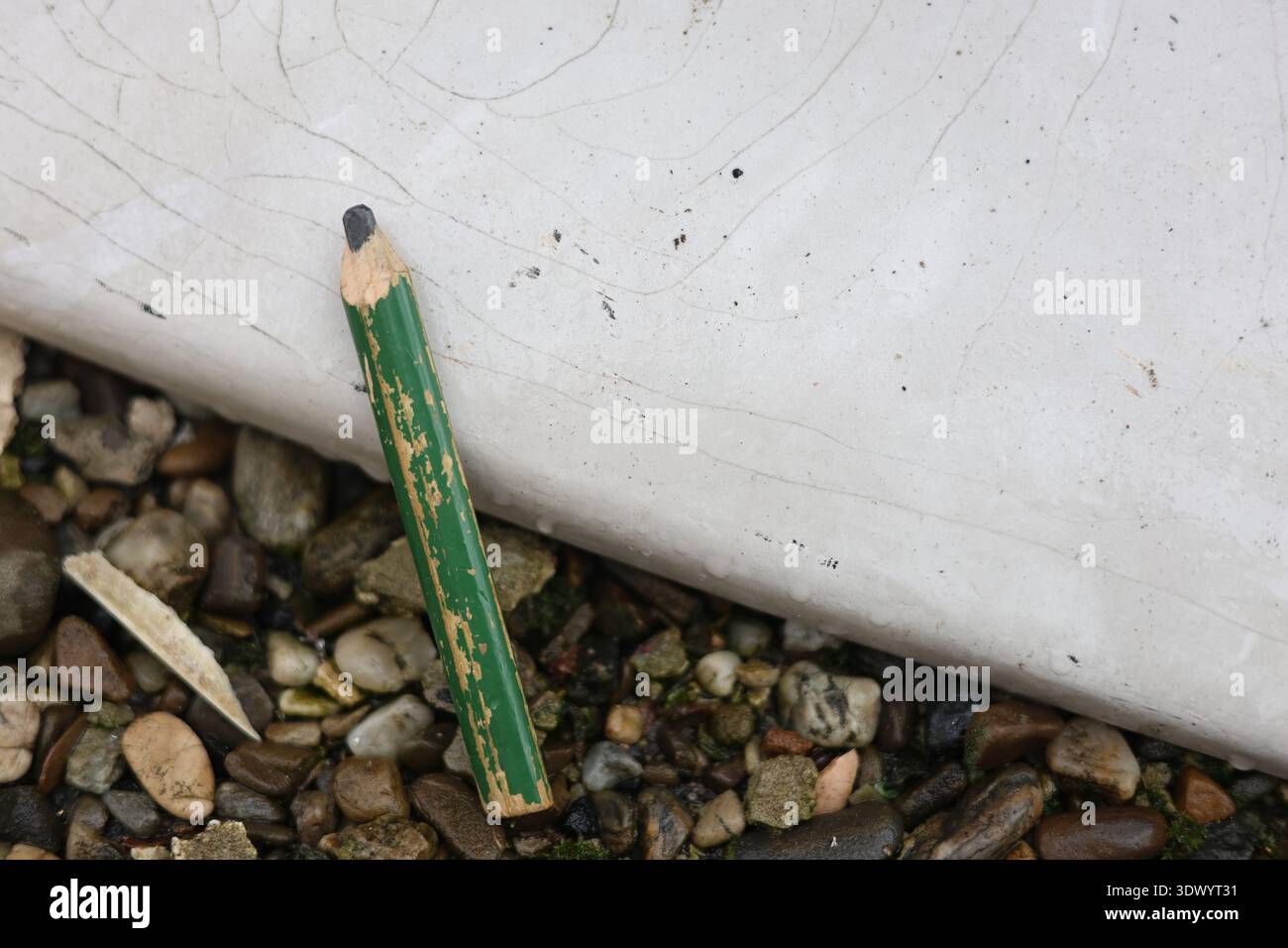 Altes gebrauchtes Schreinerstift-Werkzeug Stockfoto