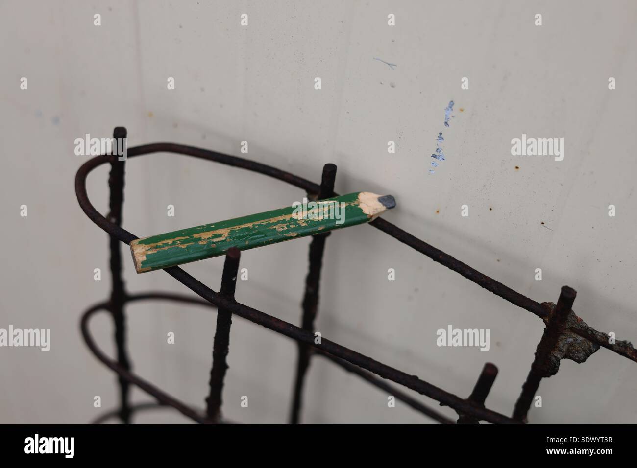 Altes gebrauchtes Schreinerstift-Werkzeug Stockfoto