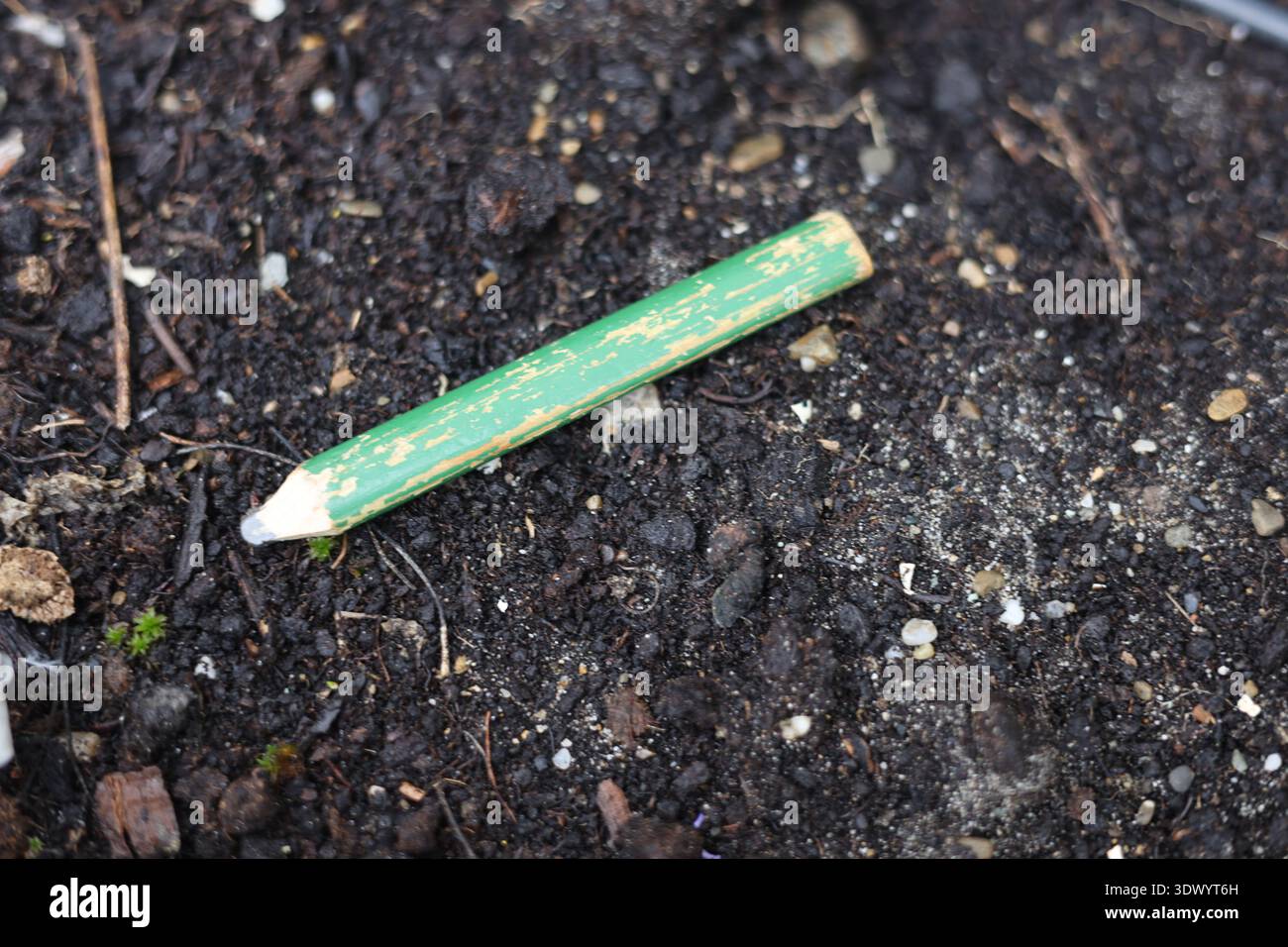 Altes gebrauchtes Schreinerstift-Werkzeug Stockfoto