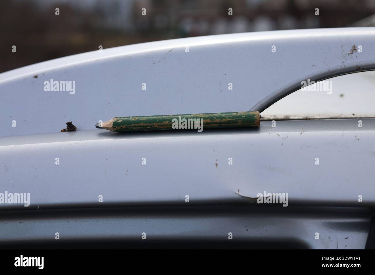 Altes gebrauchtes Schreinerstift-Werkzeug Stockfoto