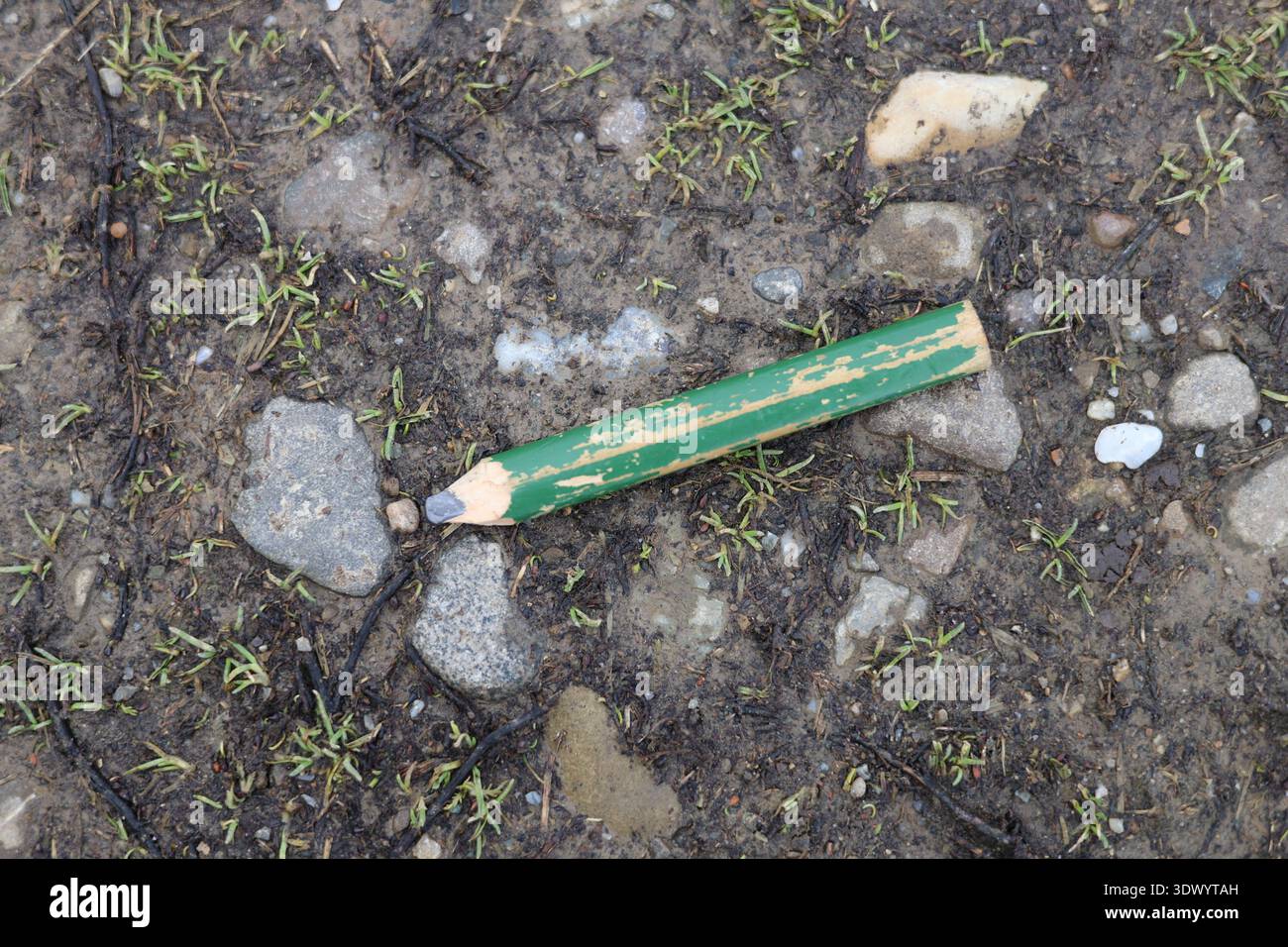 Altes gebrauchtes Schreinerstift-Werkzeug Stockfoto