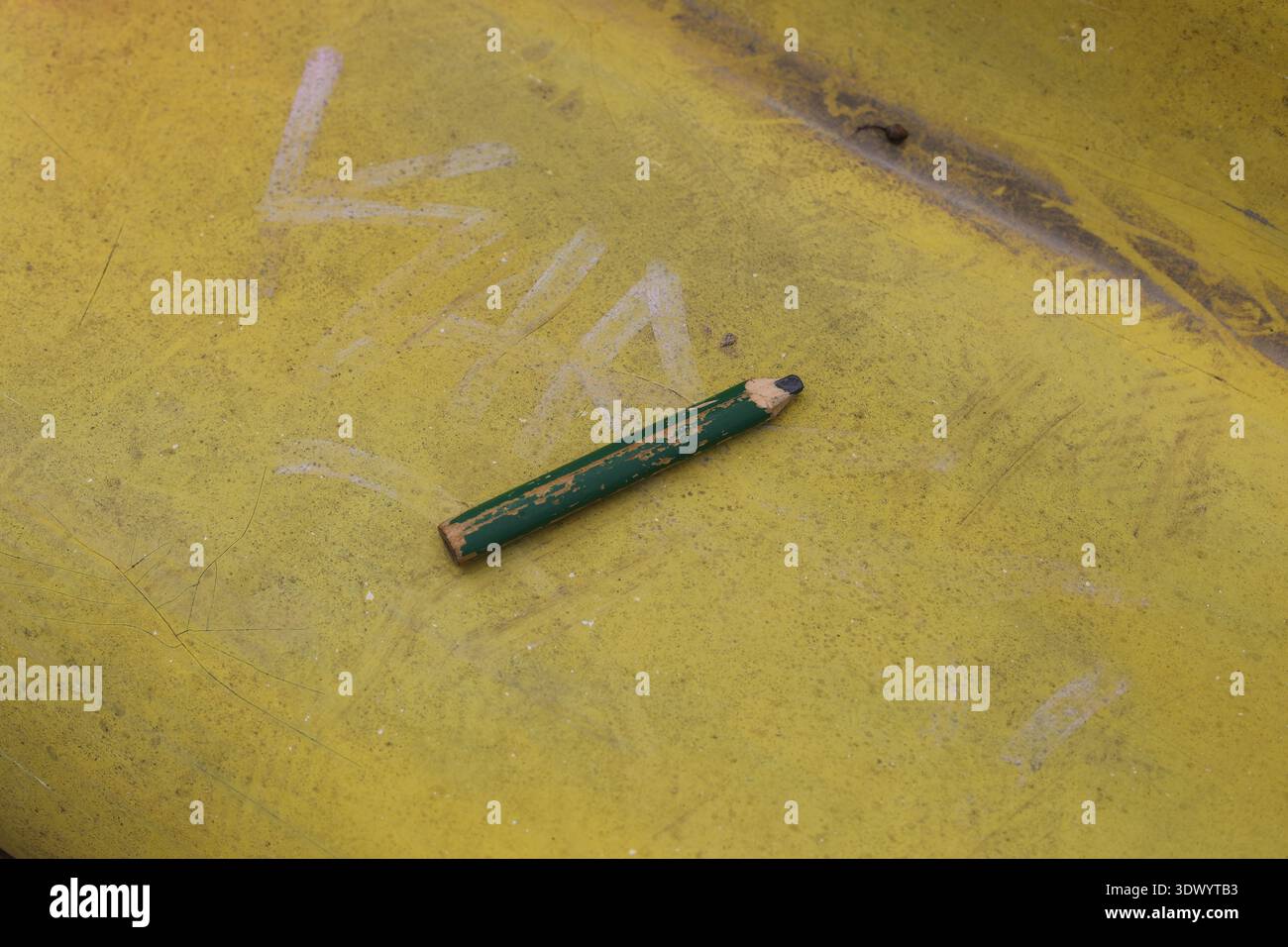 Altes gebrauchtes Schreinerstift-Werkzeug Stockfoto