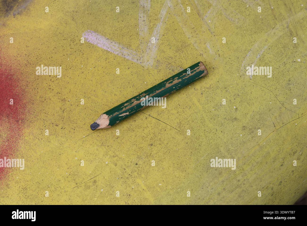 Altes gebrauchtes Schreinerstift-Werkzeug Stockfoto