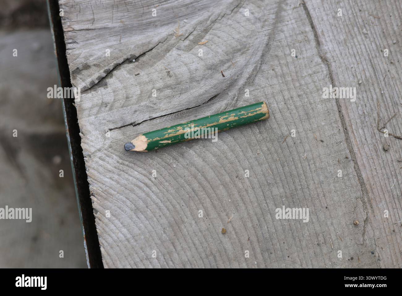 Altes gebrauchtes Schreinerstift-Werkzeug Stockfoto
