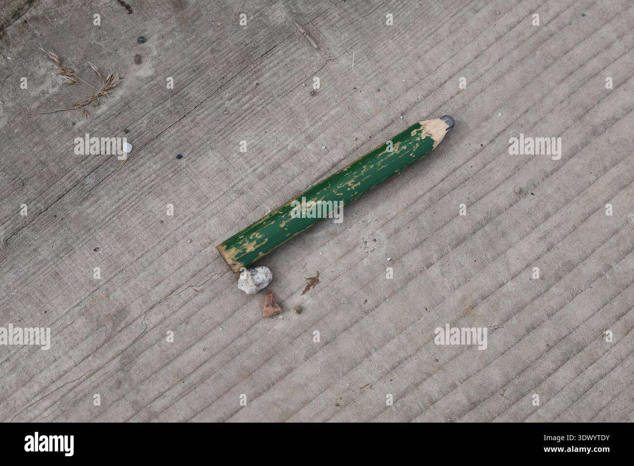 Altes gebrauchtes Schreinerstift-Werkzeug Stockfoto