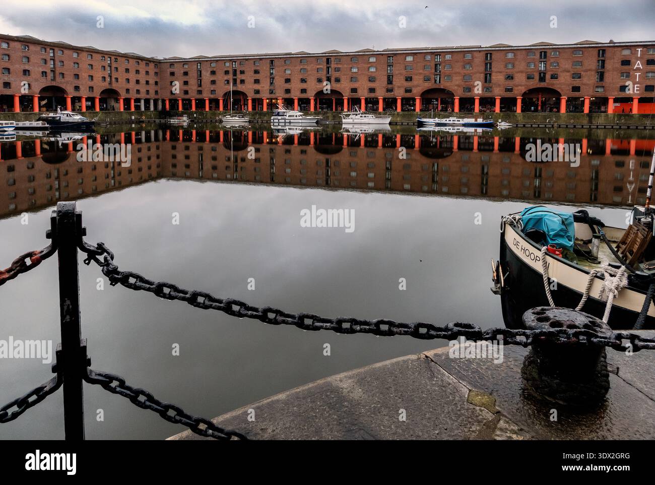 Royal Albert Docks Liverpool Uk Stockfoto