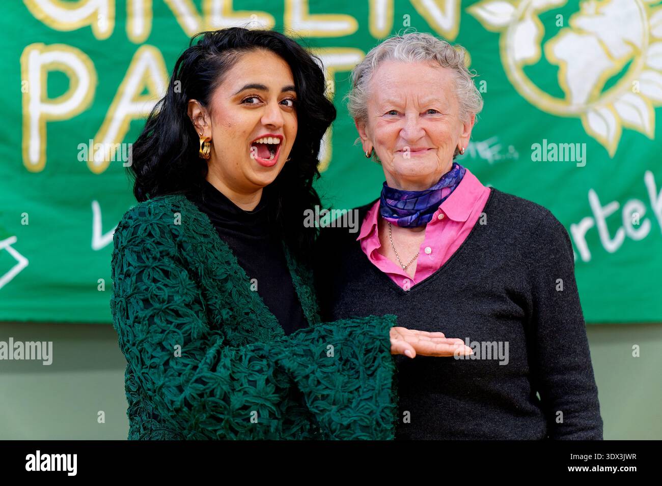 Hirra Khan Adeogun Green Party Stockfoto