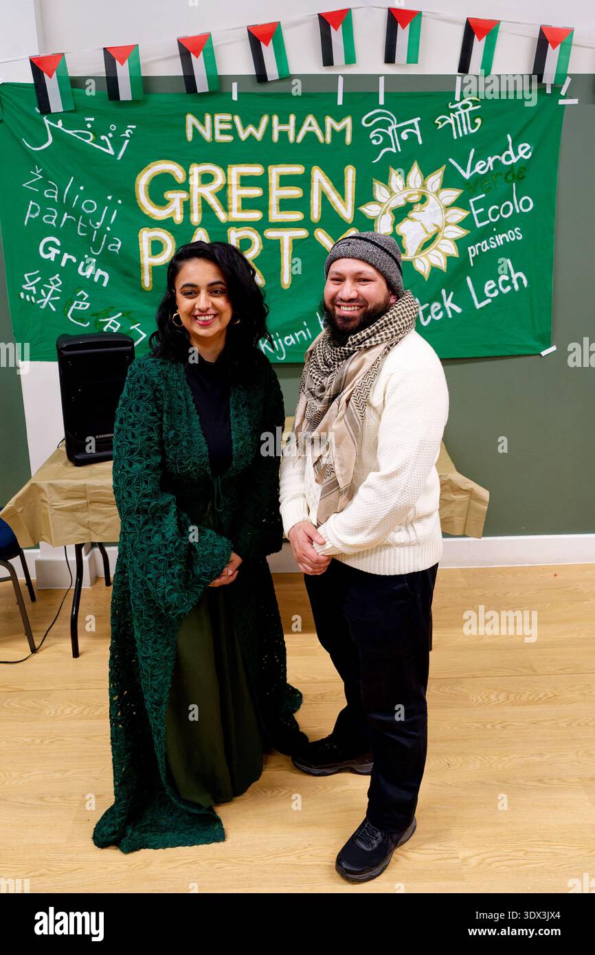 Hirra Khan Adeogun Green Party Stockfoto