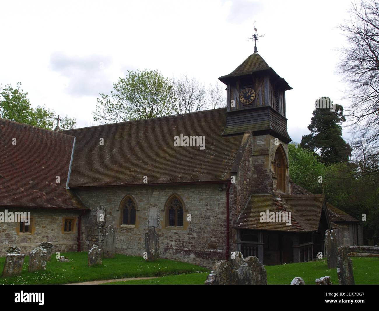 St. Leonard's Kirche, Church Lane, Bursledon, Hampshire, UK Stockfoto