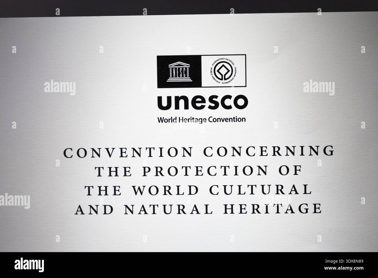6. Dezember 2025, Zayed National Museum Abu Dhabi, VAE: UNESCO-Weltkulturerbekonvention zum Schutz des Weltkulturerbes Stockfoto
