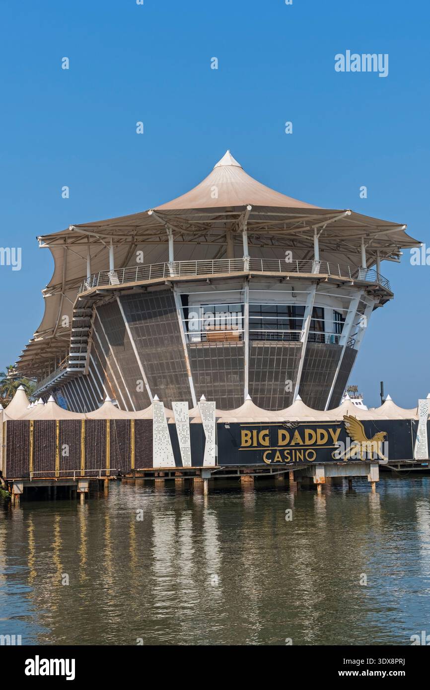 Big Daddy Casino Mandovi River Panjim Goa Indien Stockfoto