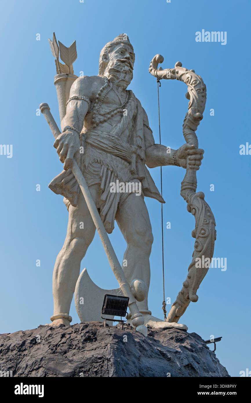 Hindu Avatar Parashuram Statue Campal Gardens Panjim Goa Indien Stockfoto