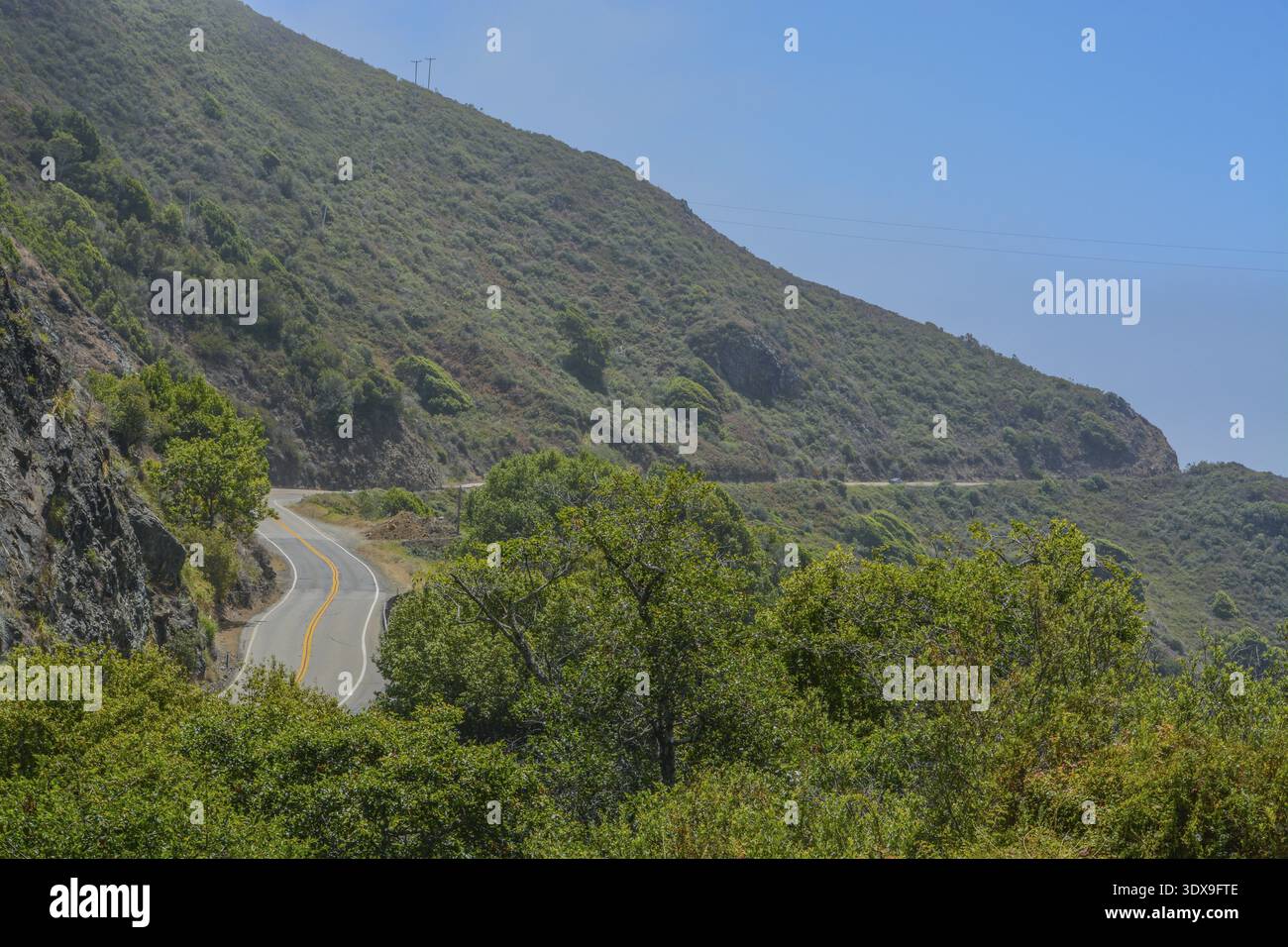 Schöne Bergfahrt im Los Padres National Forest in Kalifornien Stockfoto