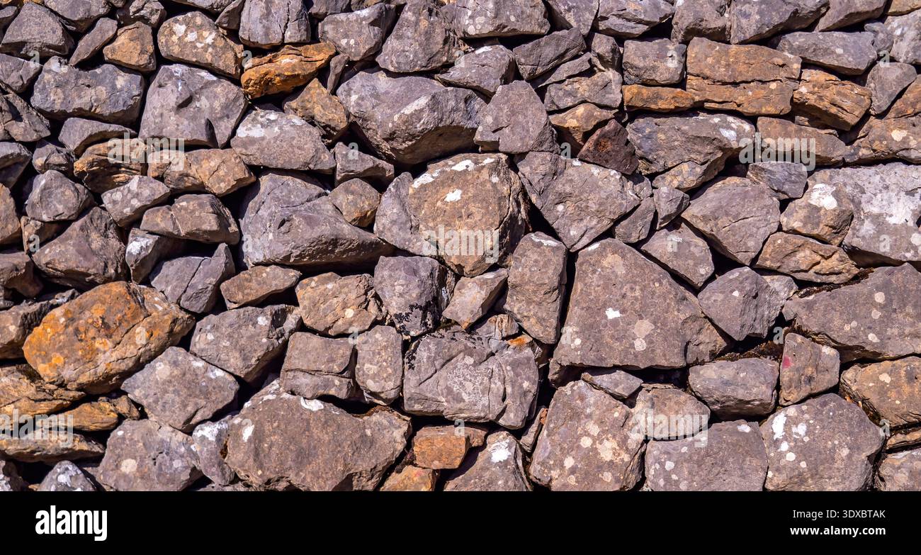 Strukturiertes Hintergrunddesign Mit Natursteinwand Stockfoto