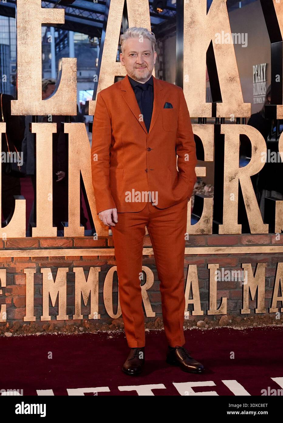 Thomas Arnold nahm an der Weltpremiere von Peaky Blinders: The Immortal man in der Symphony Hall in Birmingham teil. Bilddatum: Montag, 2. März 2026. Stockfoto