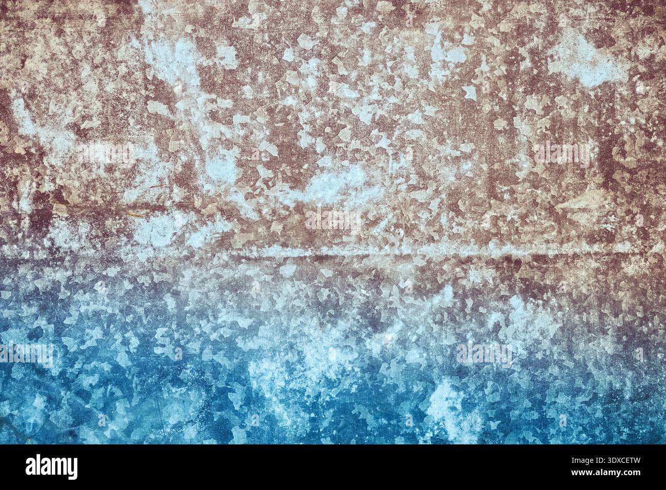 Foto einer rostigen Wand, abstrakter Hintergrund. Stockfoto