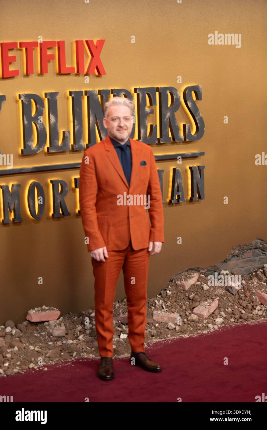 Birmingham, Großbritannien. März 2026. Thomas Arnold nimmt an der Weltpremiere von Peaky Blinders: The Immortal man in der Symphony Hall Teil. Cristina Massei/Empics/Alamy Live News Stockfoto