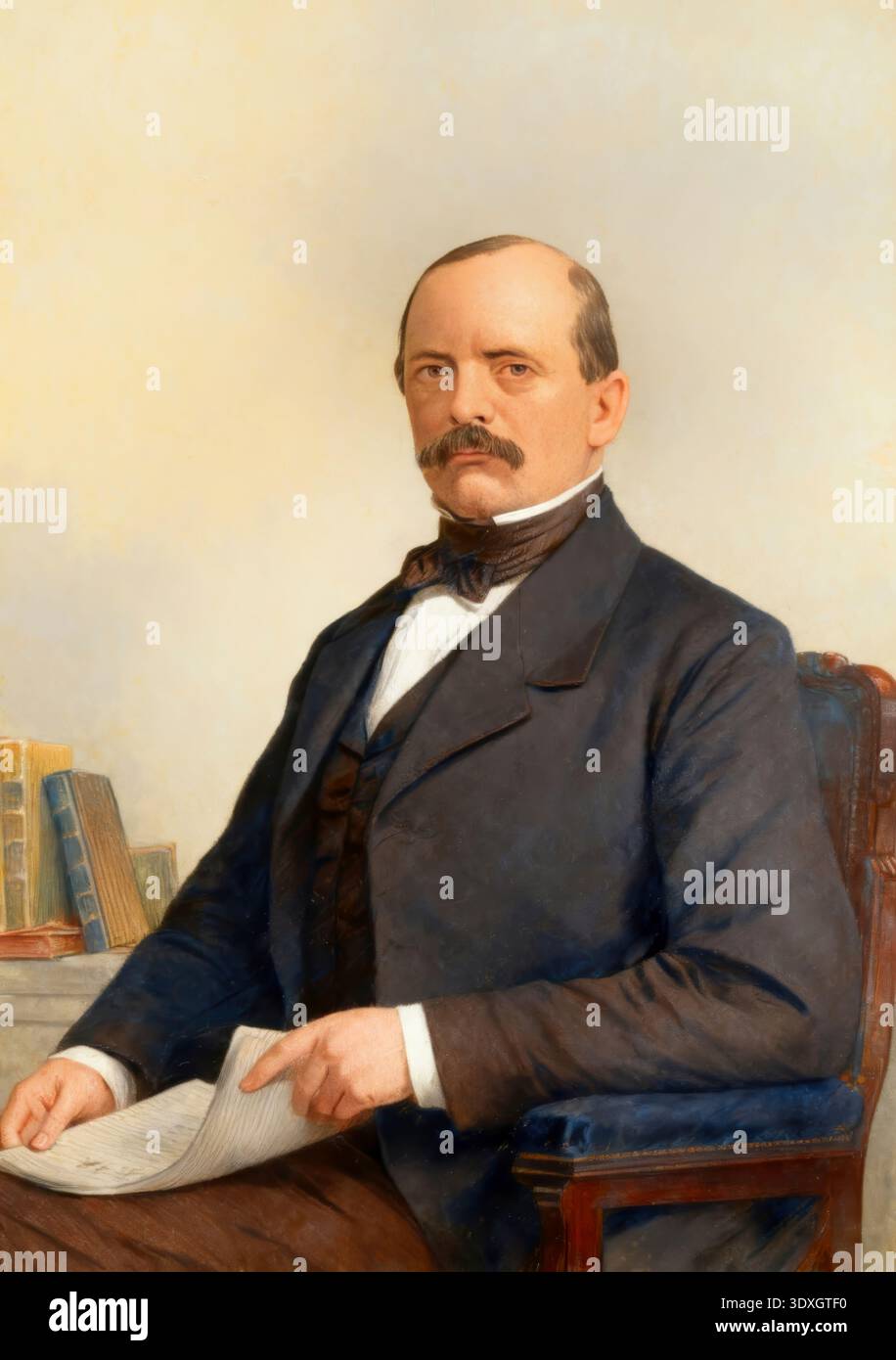 Otto Eduard Leopold von Bismarck-Schoenhausen, Prinz von Bismarck, 1815–1898, preußischer Premierminister und erster Reichskanzler Stockfoto