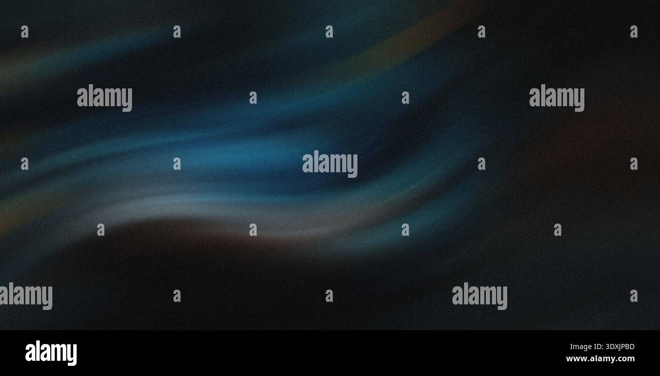 Abstrakter dunkler Hintergrund mit Blau- und Schwarztönen mit verschwommenen Texturen und Verlaufseffekt Stockfoto