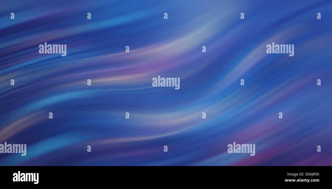 Abstrakter Hintergrund mit Blauviolett- und Weißtönen mit einem weichen, verschwommenen Textureffekt Stockfoto